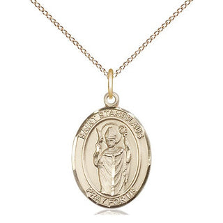 14kt Gold Filled Saint Stanislaus Medal Religious Jewelry Engraved Catholic Saint Jewelry