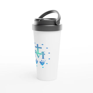 Miraculous Medal Blue Gradient Travel Mug - view 3