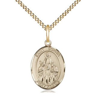 14kt Gold Filled Saint Sophia Medal Religious Jewelry Engraved Catholic Saint Jewelry