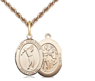 14kt Gold Saint Sebastian Golf Medal