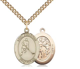 14kt Gold Saint Sebastian Ice Hockey Medal