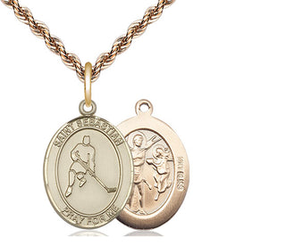 14kt Gold Saint Sebastian Ice Hockey Medal