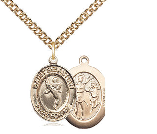 14kt Gold Saint Sebastian Martial Arts Medal
