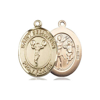 14kt Gold Saint Sebastian Cheerleading Medal
