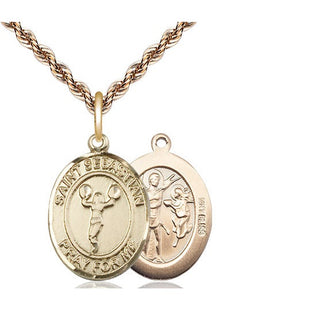 14kt Gold Saint Sebastian Cheerleading Medal