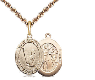 14kt Gold Filled Saint Sebastian Gymnastics Medal Religious Jewelry