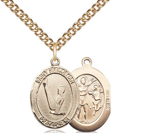 14kt Gold Saint Sebastian Gymnastics Medal