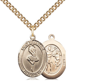 14kt Gold Saint Sebastian Dance Medal