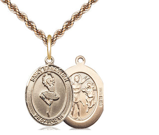 14kt Gold Saint Sebastian Dance Medal