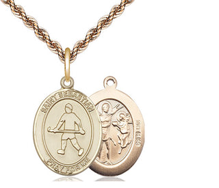 14kt Gold Saint Sebastian Field Hockey Medal