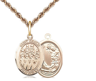 14kt Gold Filled Saint Cecilia Choir Medal Religious Jewelry