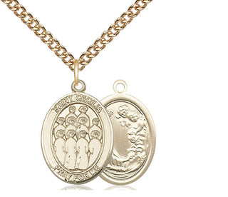 14kt Gold Saint Cecilia Choir Medal