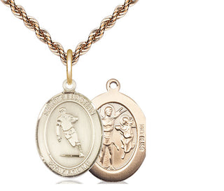 14kt Gold Saint Sebastian Rugby Medal