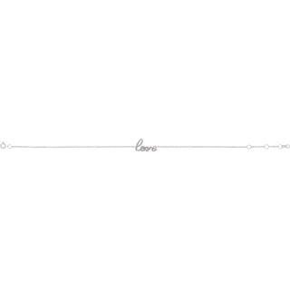 14K White Love 6 1/2-7 1/2" Bracelet