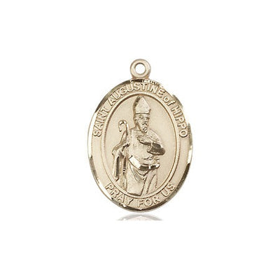 14kt Gold Filled St. Augustine of Hippo Medal | Medium | Engravable