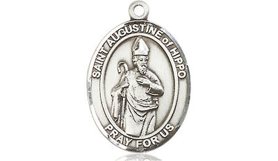 Pewter St. Augustine of Hippo Medal | Medium | Engravable