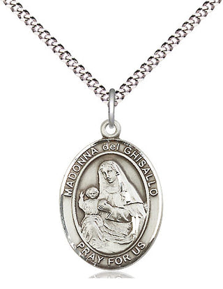 Pewter Saint Madonna Del Ghisallo Medal Religious Jewelry Engraved Catholic Saint Jewelry