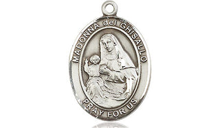 Pewter Saint Madonna Del Ghisallo Medal Engraved Catholic Saint Jewelry