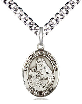 Pewter Saint Madonna Del Ghisallo Medal Religious Jewelry Engraved Catholic Saint Jewelry