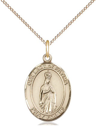 14kt Gold Our Lady of Fatima Medal | Engravable