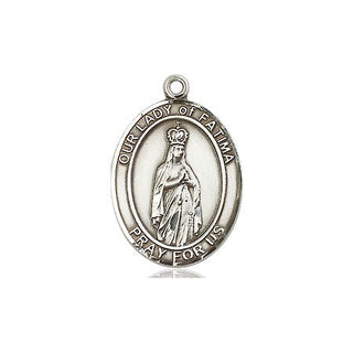 Sterling Silver Our Lady of Fatima Medal | Engravable