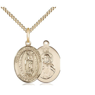 14kt Gold Filled Our Lady of Guadalupe Medal Religious Jewelry