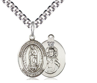 Pewter Our Lady of Guadalupe Medal Religious Jewelry