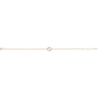 14K Rose .03 CTW Natural Diamond Circle 6 1/2-7 1/2" Bracelet 
