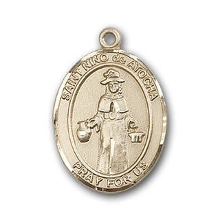 Gold-Filled Saint Nino de Atocha Pendant