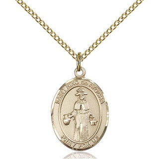 Gold-Filled St. Nino de Atocha Pendant