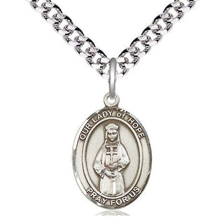 Pewter Our Lady of Hope Medal | Medium | Engravable