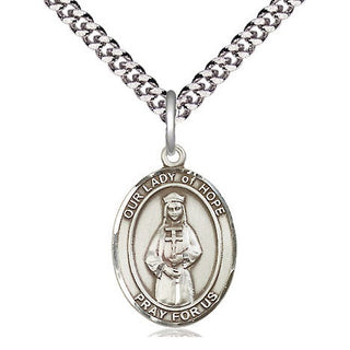 Pewter Our Lady of Hope Medal | Medium | Engravable