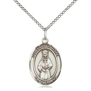 Sterling Silver Our Lady of Hope Medal | Medium | Engravable