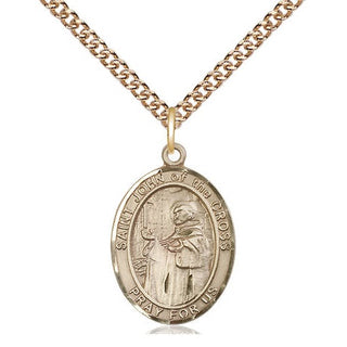 14kt Gold Filled Saint John of the Cross Medal Religious Jewelry Engraved Catholic Saint Jewelry