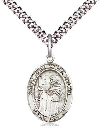 Pewter Saint John of the Cross Medal Religious Jewelry Engraved Catholic Saint Jewelry