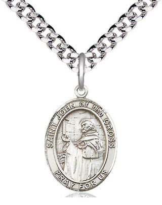 Pewter Saint John of the Cross Medal Religious Jewelry Engraved Catholic Saint Jewelry
