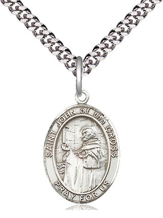 Pewter Saint John of the Cross Medal Religious Jewelry Engraved Catholic Saint Jewelry