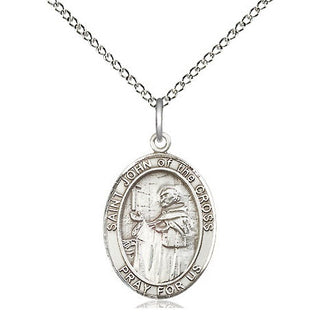 Sterling Silver Saint John of the Cross Medal Religious Jewelry Engraved Catholic Saint Jewelry