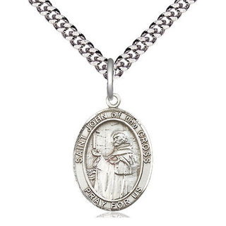 Sterling Silver Saint John of the Cross Medal Religious Jewelry Engraved Catholic Saint Jewelry