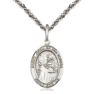 Sterling Silver Saint John of the Cross Medal Religious Jewelry Engraved Catholic Saint Jewelry