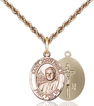 14kt Gold Saint John Paul II Medal