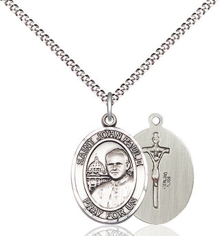 Pewter Saint John Paul II Medal Religious Jewelry