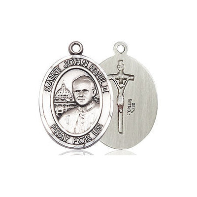 Sterling Silver Saint John Paul II Medal | Medium