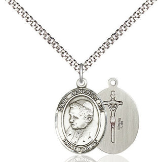 Pewter Pope Benedict XVI Medal Religious Jewelry