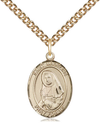 14kt Gold Filled Saint Madeline Sophie Barat Medal Religious Jewelry Engraved Catholic Saint Jewelry