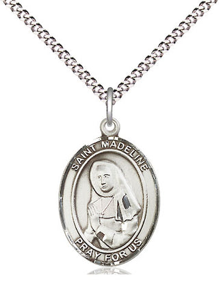 Pewter Saint Madeline Sophie Barat Medal Religious Jewelry Engraved Catholic Saint Jewelry
