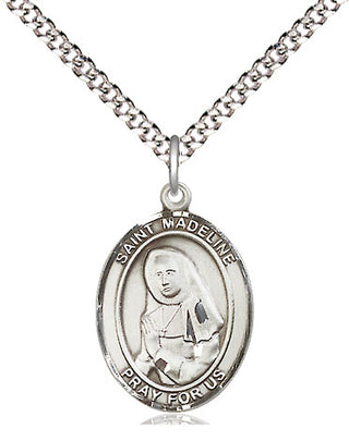 Pewter Saint Madeline Sophie Barat Medal Religious Jewelry Engraved Catholic Saint Jewelry
