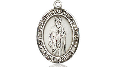 Sterling Silver St. Bartholomew the Apostle Medal | Medium | Engravable