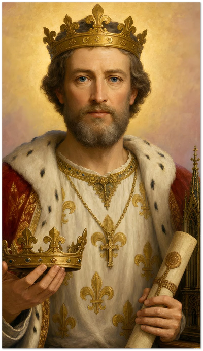 St. Louis IX Holy Cards