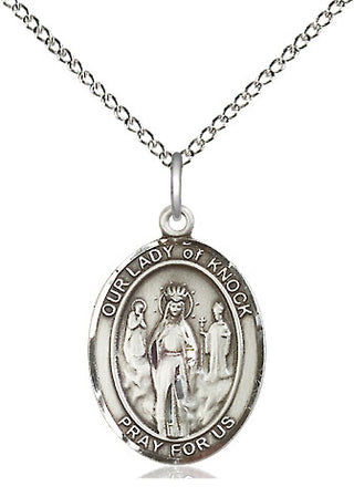 Sterling Silver Our Lady of Knock Medal | Medium | Engravable